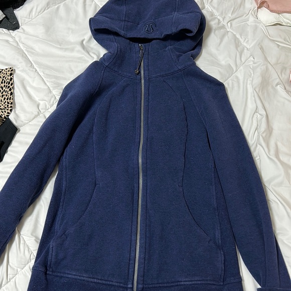 lululemon athletica Jackets & Blazers - Lululemon scuba hoodie, Navy, Size 2